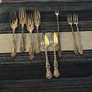 Antique Flatware Bundle of (9) Assorted Style